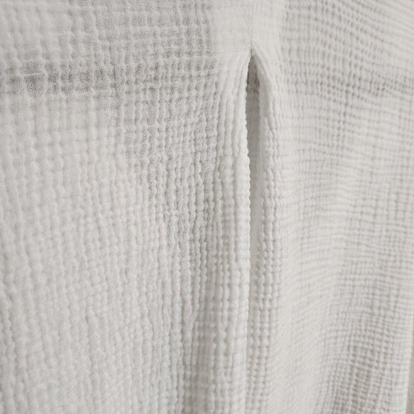 Shade & Shore White Gauze Muslin Swim Shirt XL - Picture 6 of 9